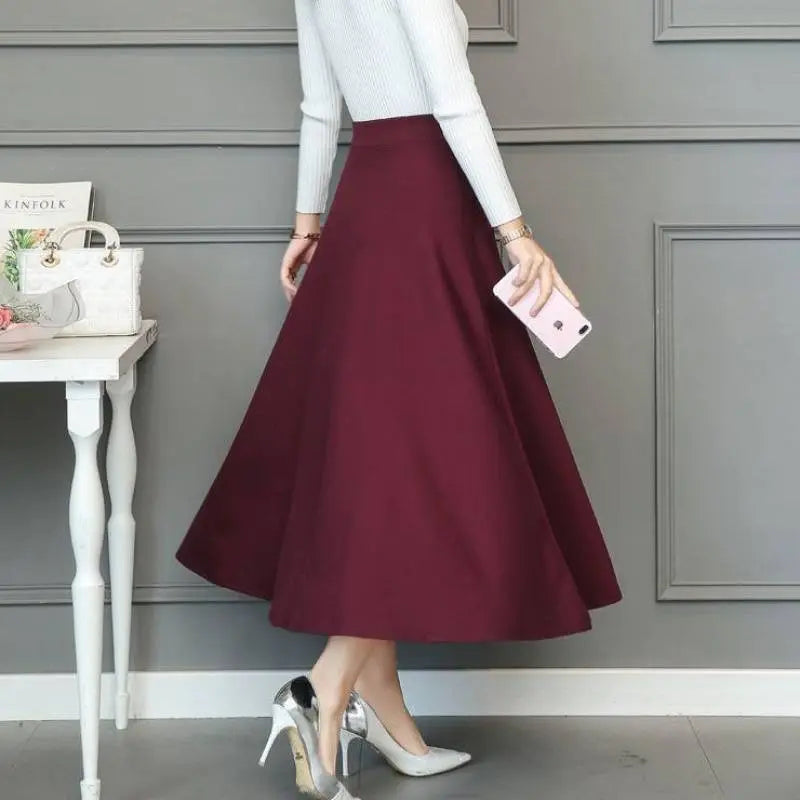 Women's Elastic High Waist Slim Skirt CJ