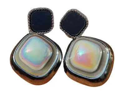 Vintage Luxury at an Affordable Price: Trifari Glass Enamel Earrings Attractive Sister