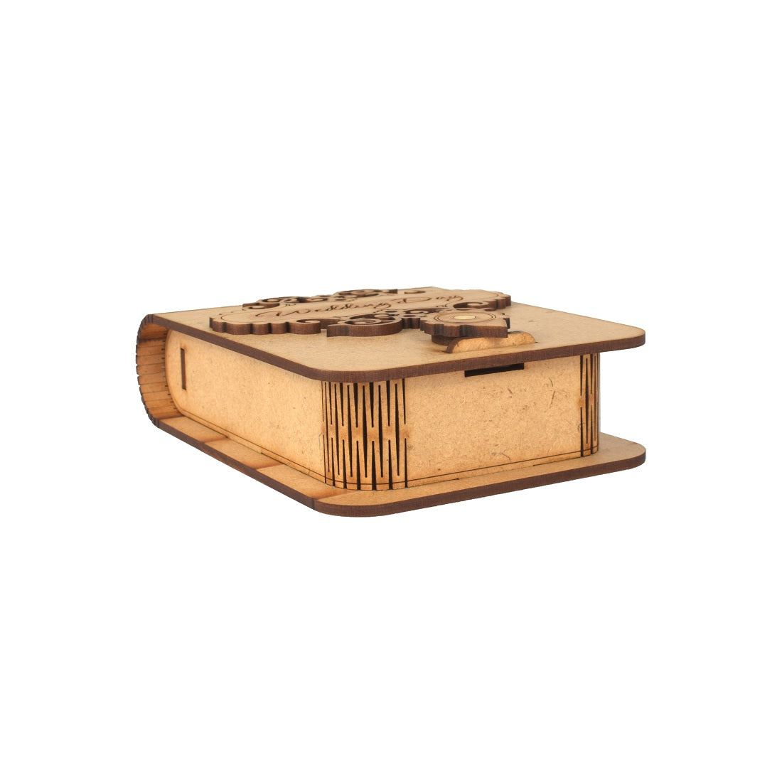 Wooden USB Drive Organizer Box with Cover & Compartments - Elegant Storage Solution Attractive Sister