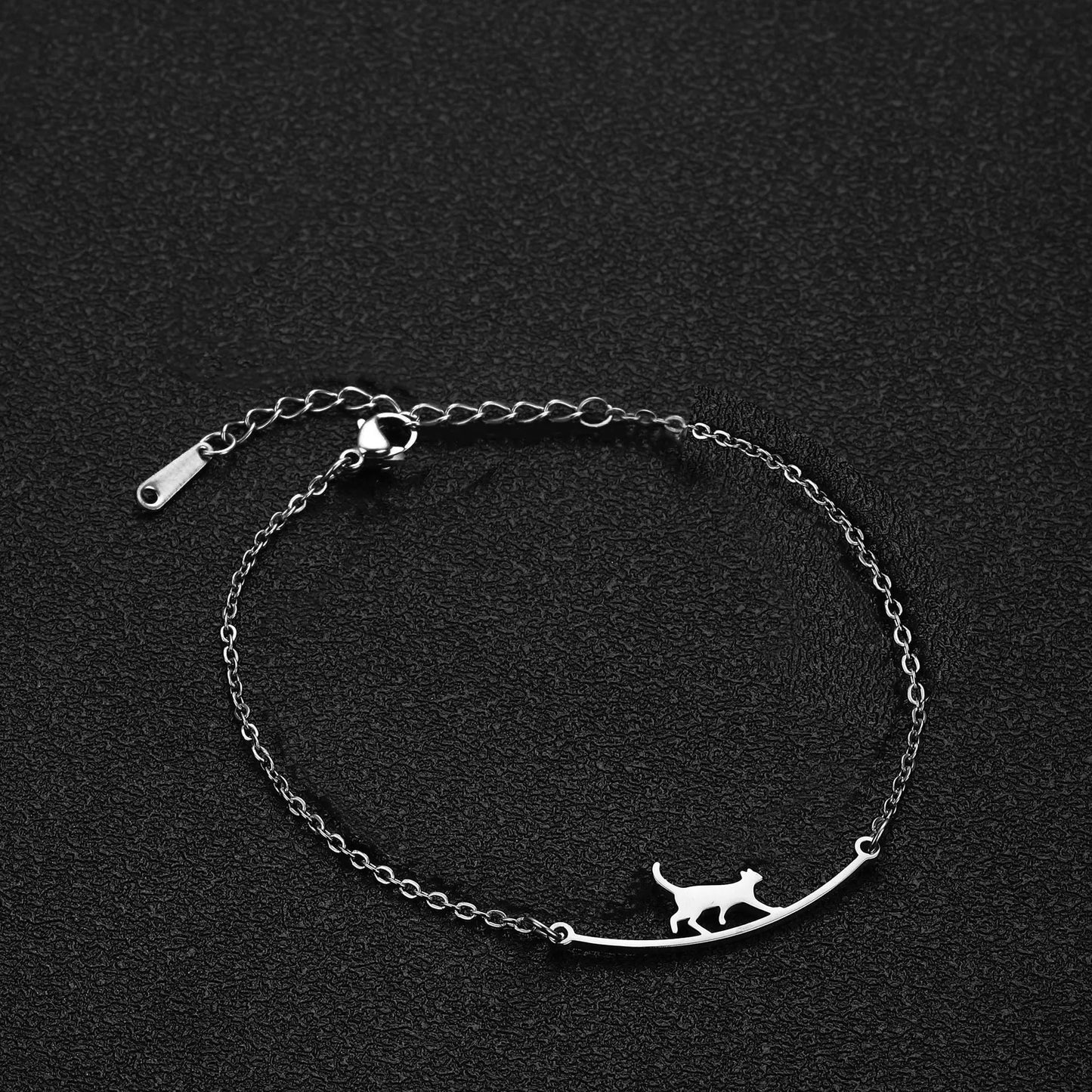 Women's Cute Walking Cat Anklet CJ