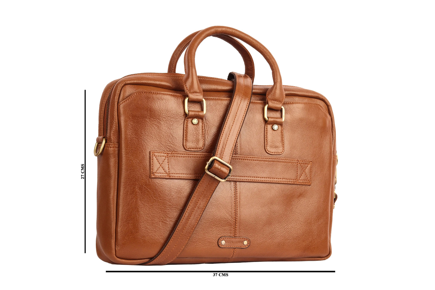 LuxuriesBliss Genuine Leather Messenger Laptop Bag – 14" to 16" – Unisex, Office & Travel Luxuriesbliss