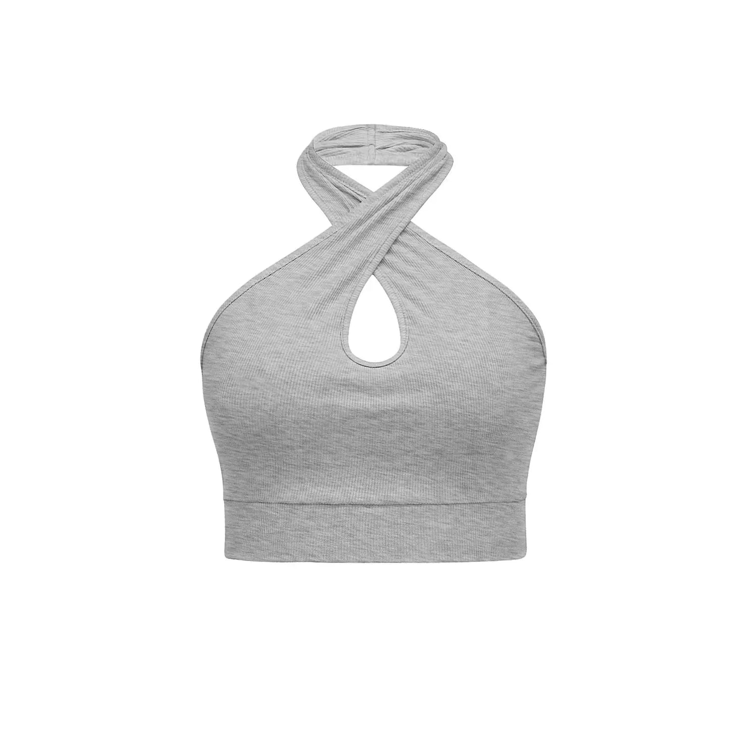 Women's Halter Backless Knitted Vest Top CJ