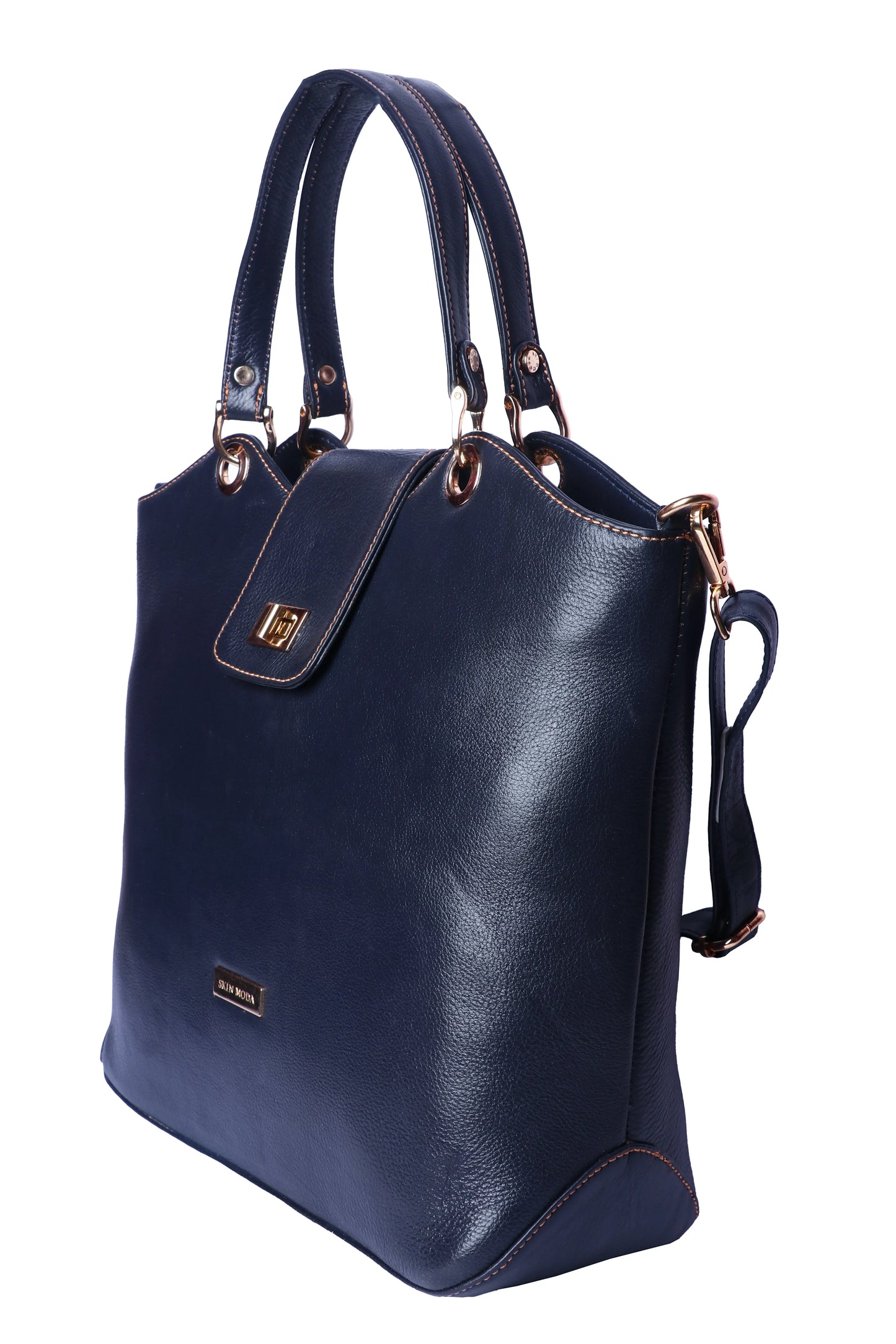 Italian Calfskin Leather Tote – Elegant & Functional Attractive Sister