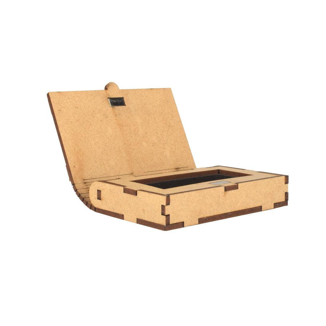 Wooden Pen Drive Organizer Box with Cover & Compartments – Elegant USB Storage Holder Attractive Sister