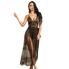 Women's Lingerie Lace Chemise Nightgown - Sexy Hot Sleepwear Babydoll for Honeymoon, First Night, Anniversary Attractive Sister