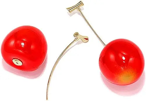 Stylish Cherry Earrings Cute and fun food-inspired theme Attractive Sister
