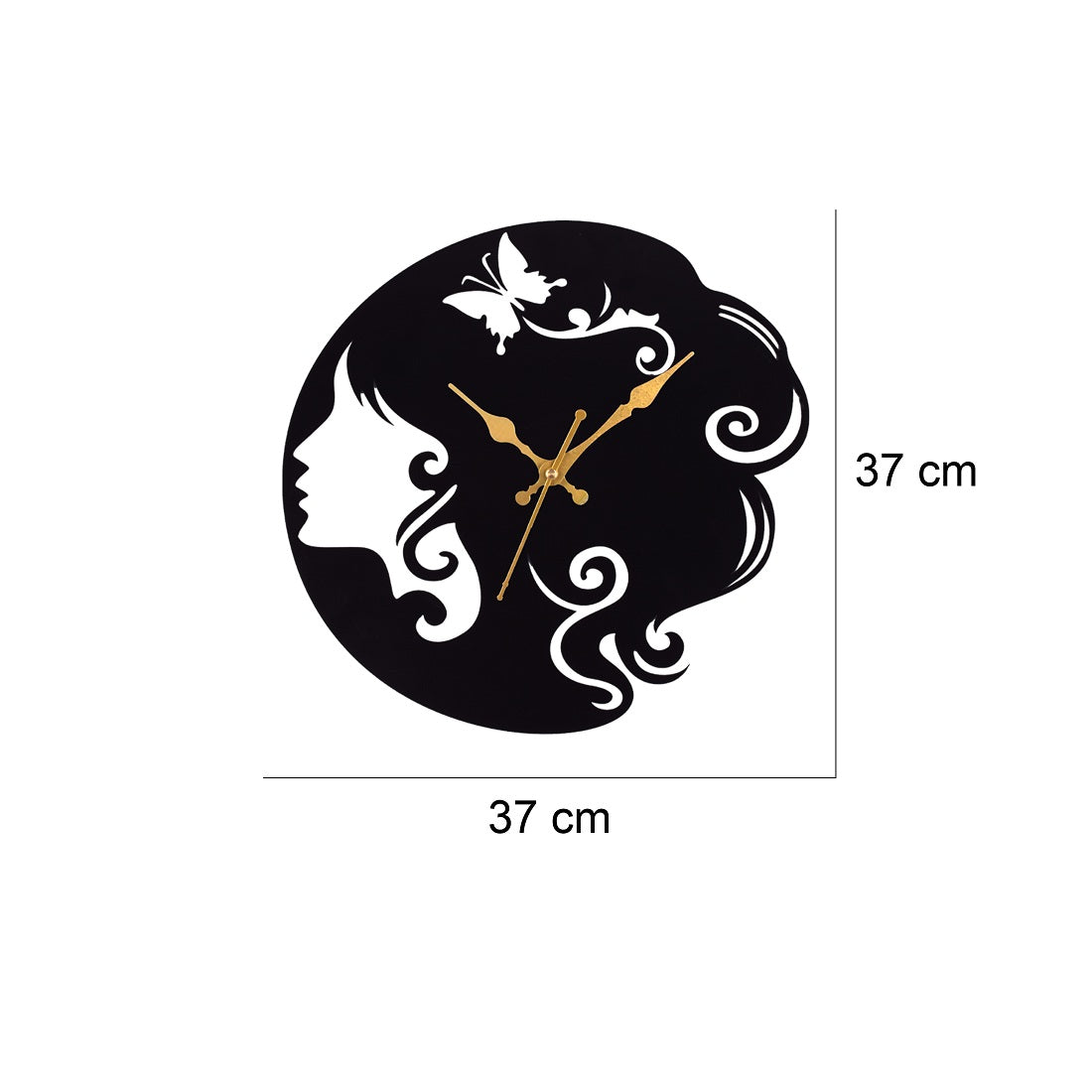 Designer Stylish Metal Wall Clock for Living Room, Bedroom, Office, Kitchen, Home and Hall, Fancy Big Size Modern Wall Watch for Home Décor Attractive Sister