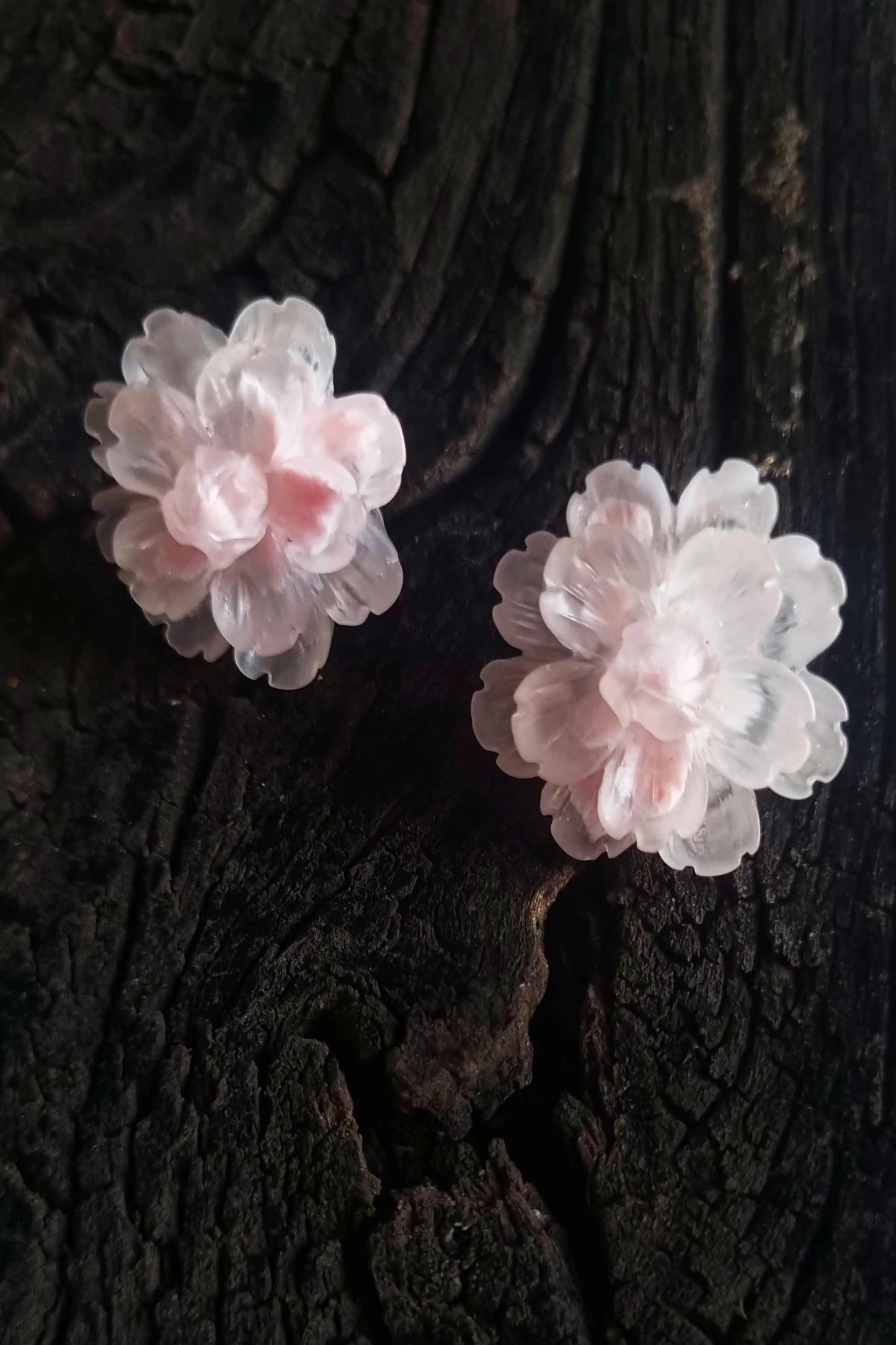 Romantic Flower Earrings , Blush & Bloom Earrings with Modern Style Attractive Sister