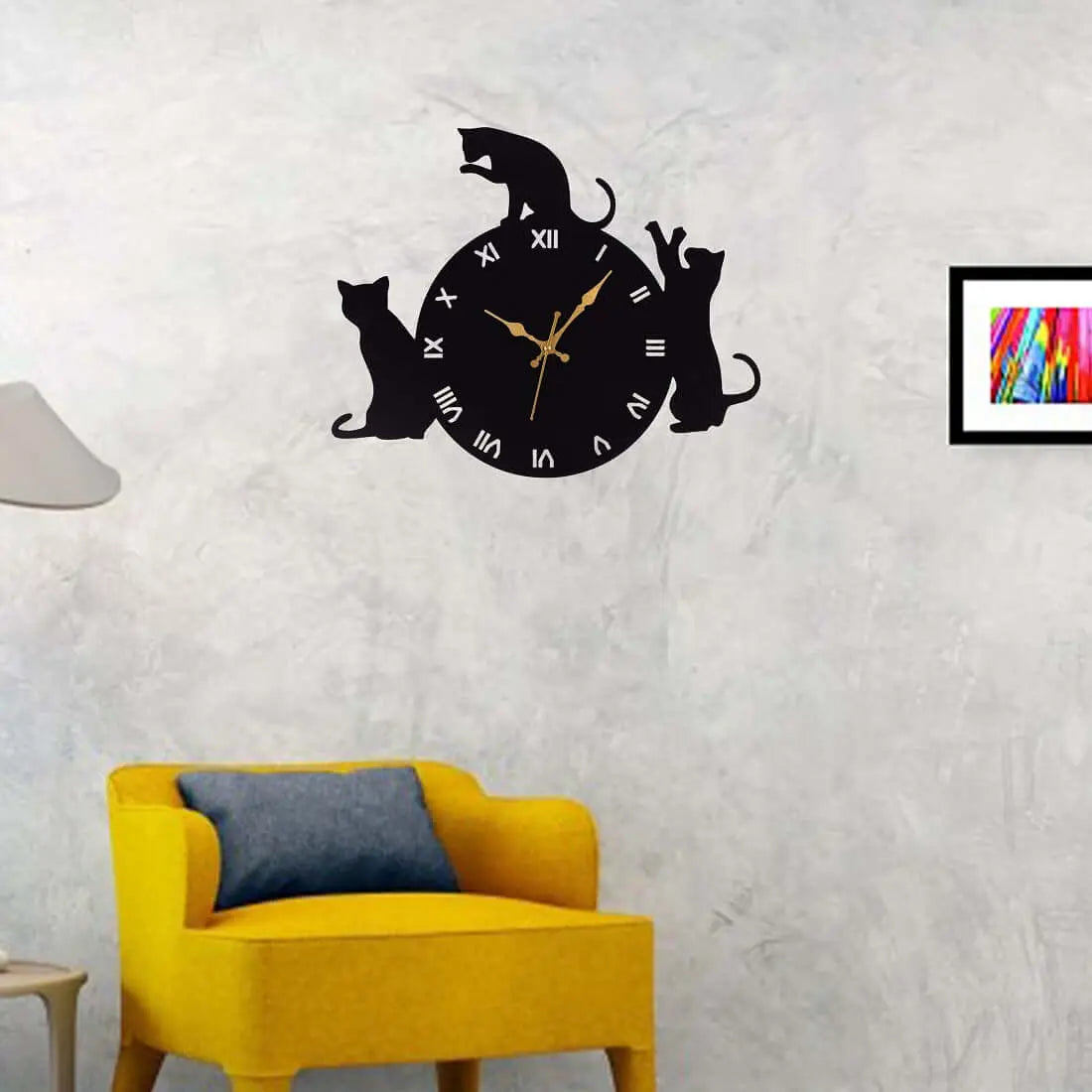 Designer Stylish Metal Wall Metal Metal Clock for Living Room, Bedroom, Office, Kitchen, Home and Hall, Fancy Big Size Modern Wall Watch for Homedécor -543 Attractive Sister