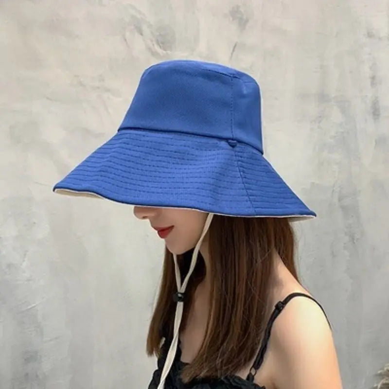 Big Brim Fisherman Hat Double Sided Sunshade CJ