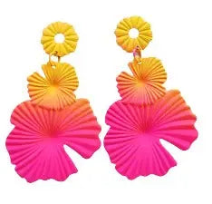Bohemian Flower Earrings for Everyday Wear , Bold and Beautiful Statement Earrings Attractive Sister