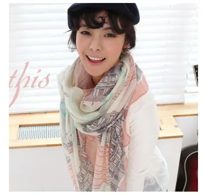 Ethnic style warm decorative scarf CJ