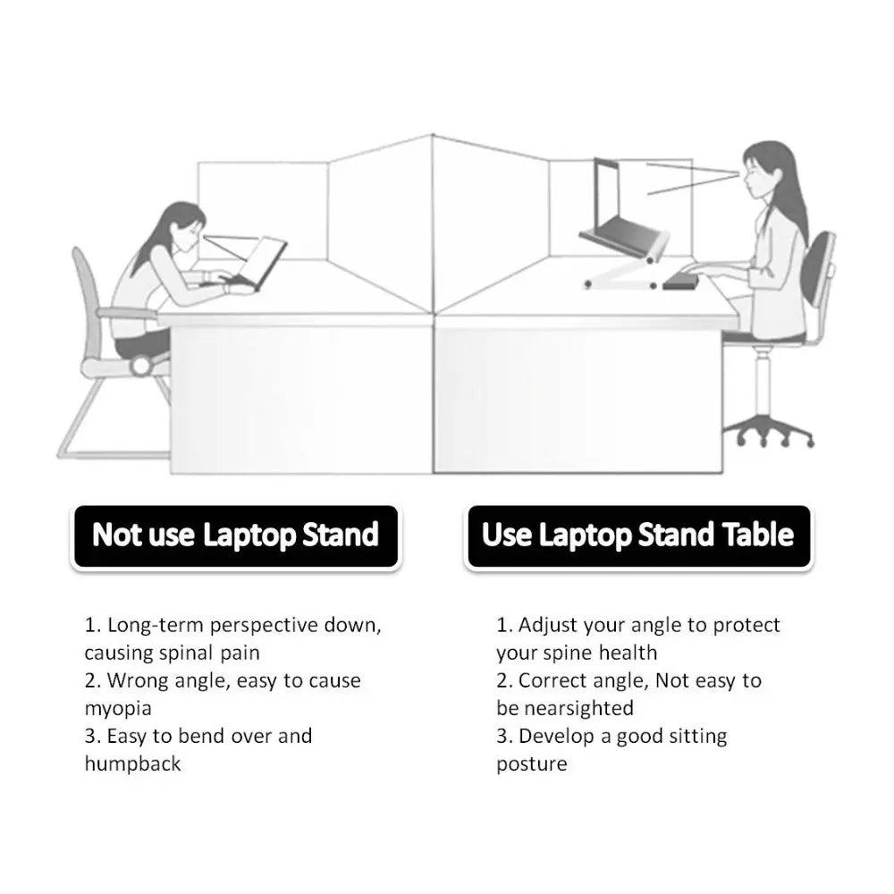 Foldable Laptop Stand Ergonomic Desk Tablet Holder CJ