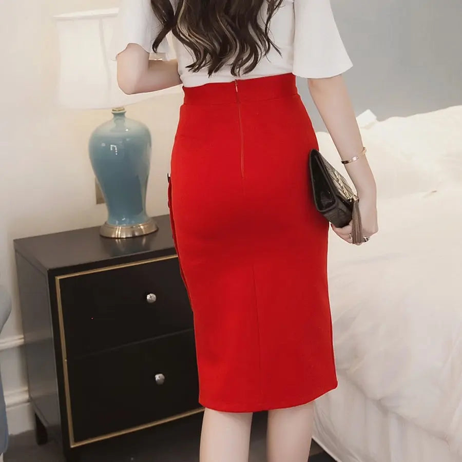 Hip skirt sexy split skirt CJ