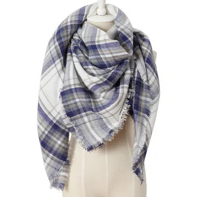 esign Women Triangles Scarf Long Scarves Shawl Autumn Winter CJ