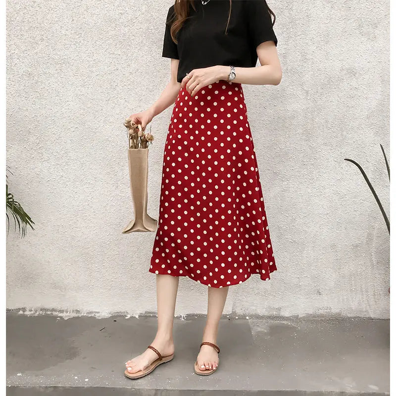 New Retro Style Polka Dot Chiffon Skirt eprolo