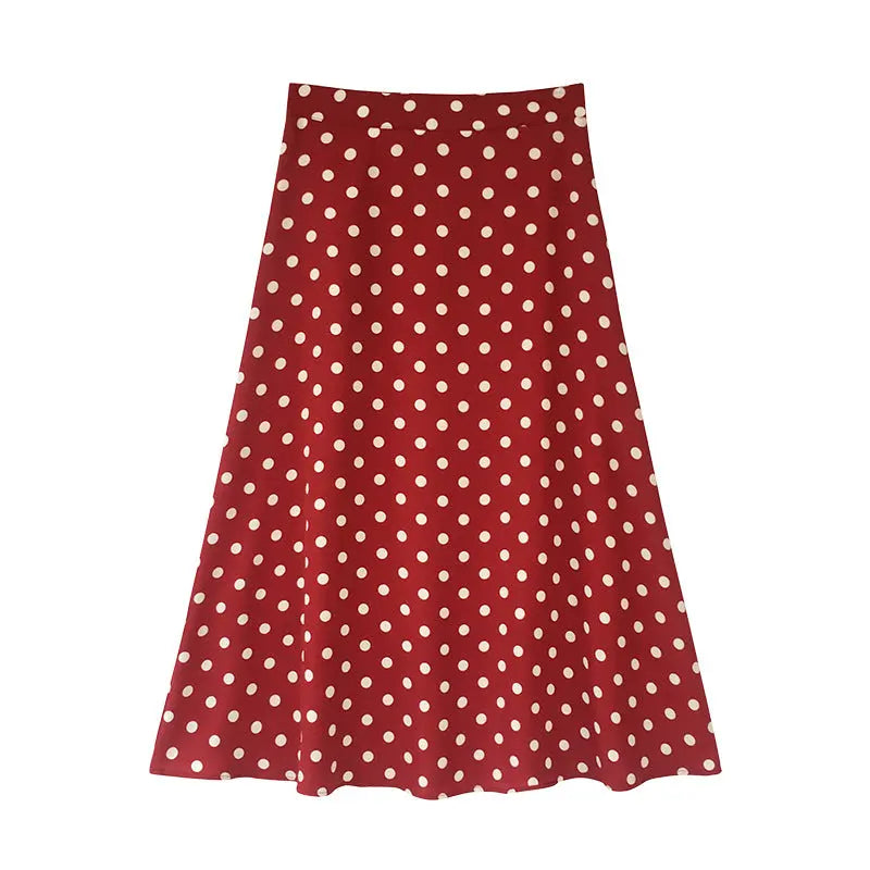 New Retro Style Polka Dot Chiffon Skirt eprolo