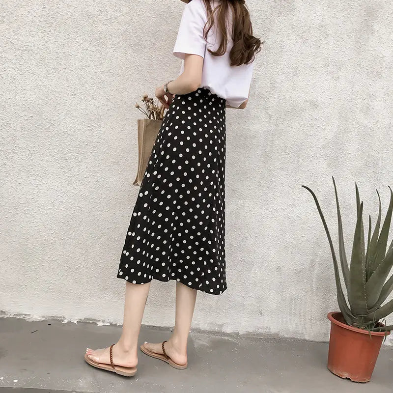 New Retro Style Polka Dot Chiffon Skirt eprolo