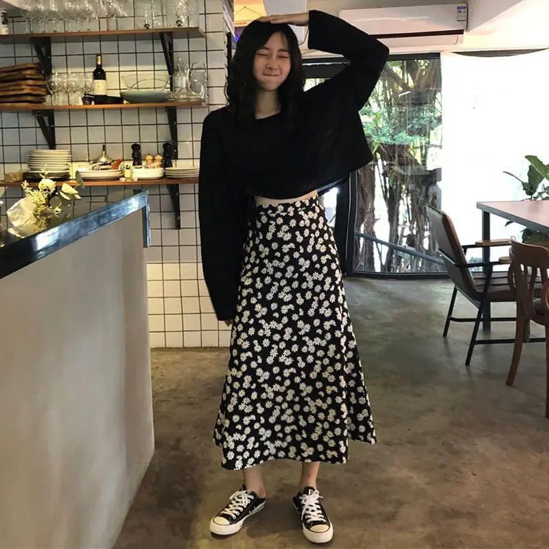 French First Love Loose And Thin Ins Long-Sleeved T-Shirt Fashion Suit CJ