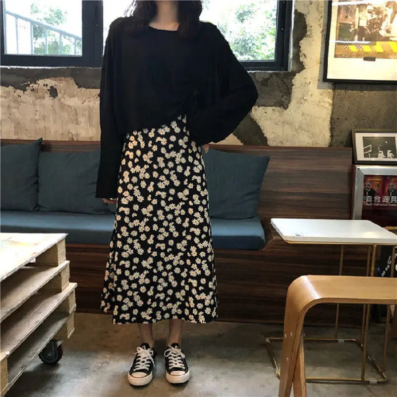 French First Love Loose And Thin Ins Long-Sleeved T-Shirt Fashion Suit CJ