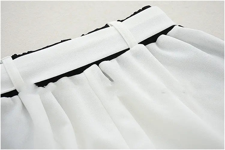 Casual Pants Nine-Point Pants Girl Loose Wild Wide-Leg Pants Women CJ