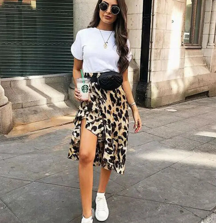 Slim Sexy Leopard Print Skirt CJ