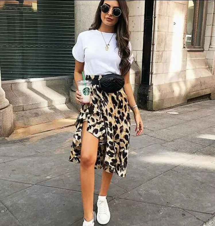 Slim Sexy Leopard Print Skirt CJ