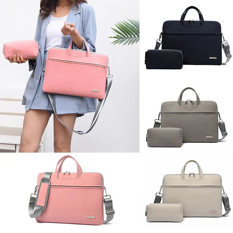 PU Leather Women Laptop Bags Notebook Carrying Bag CJ