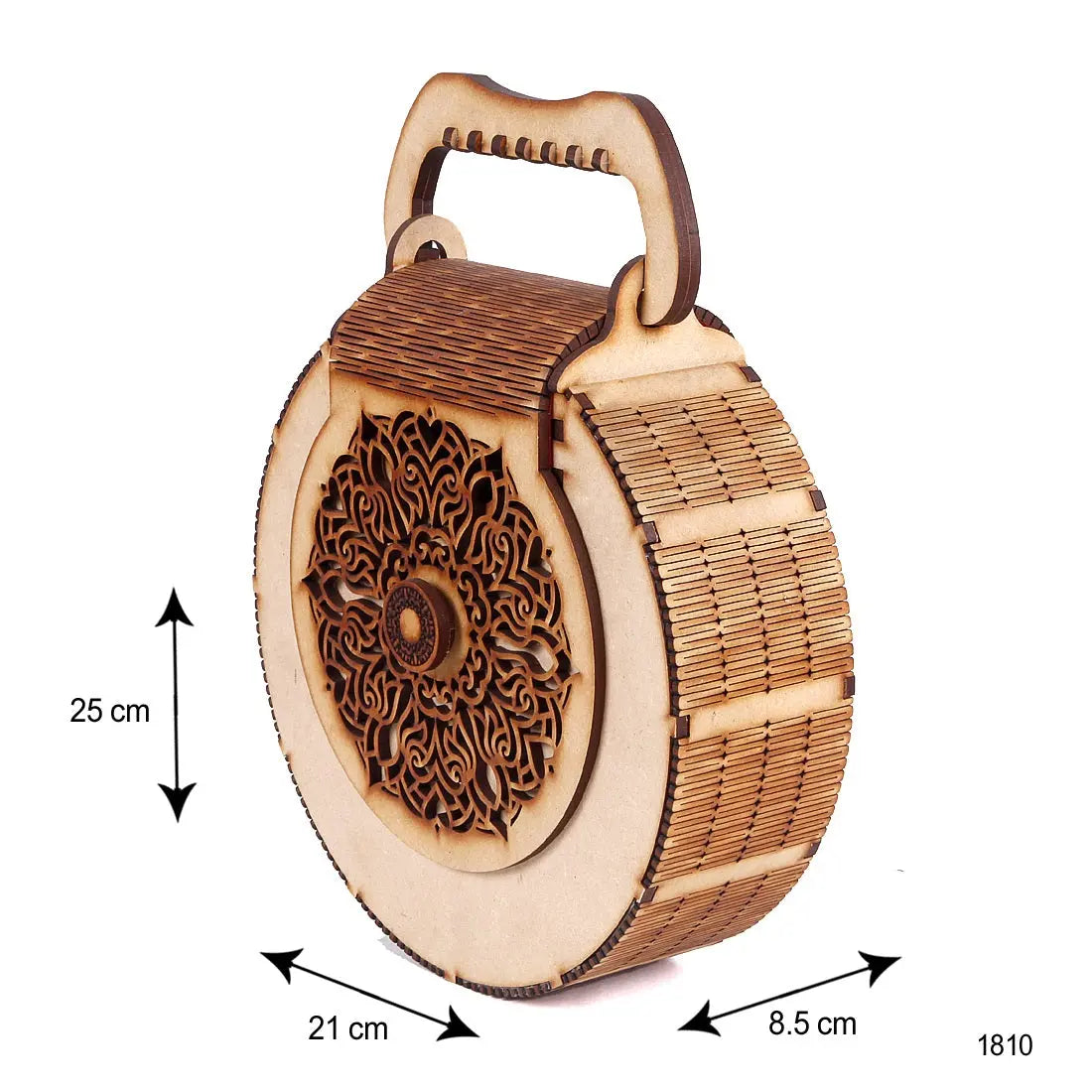 Handmade Wooden Handbag Purse - Unique Rakhi Gift for Sister Attractive Sister