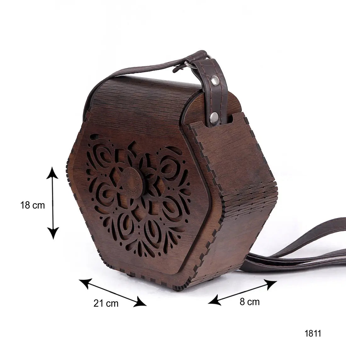 Bohemian Hexagonal Wooden Sling Bag /Cross body Bag Attractive Sister