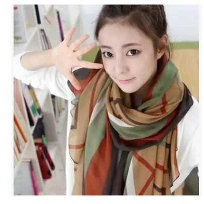 Ethnic style warm decorative scarf CJ