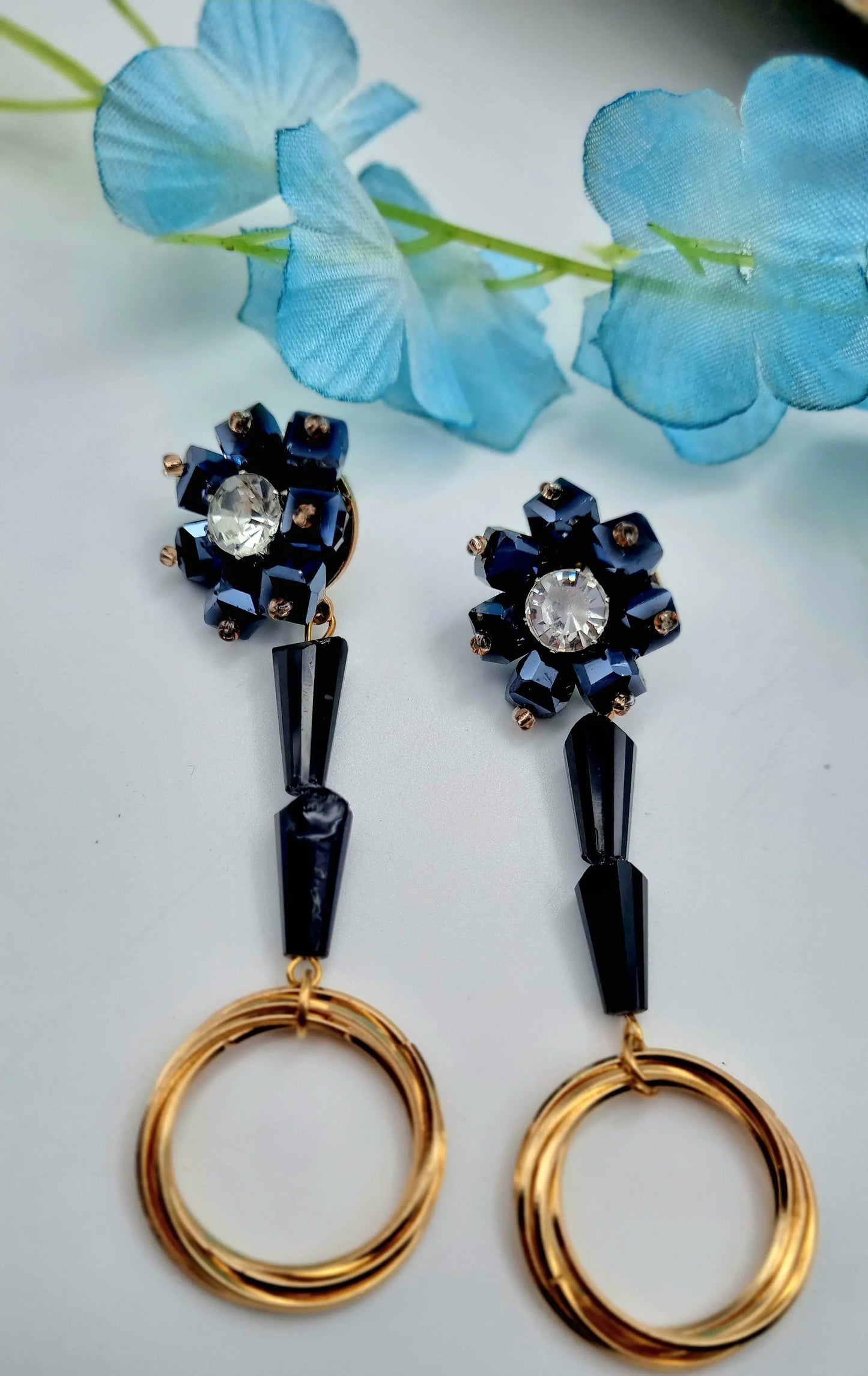 Radiant Blossoms: Exquisite Statement Earrings Attractive Sister