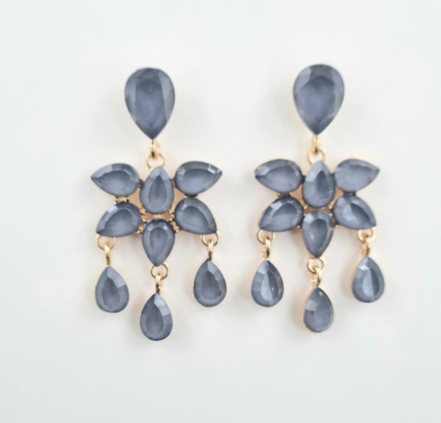 Dazzling Green Crystal Drop Earrings Attractive Sister
