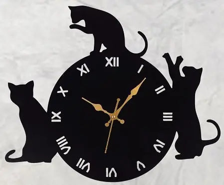 Designer Stylish Metal Wall Metal Metal Clock for Living Room, Bedroom, Office, Kitchen, Home and Hall, Fancy Big Size Modern Wall Watch for Homedécor -543 Attractive Sister