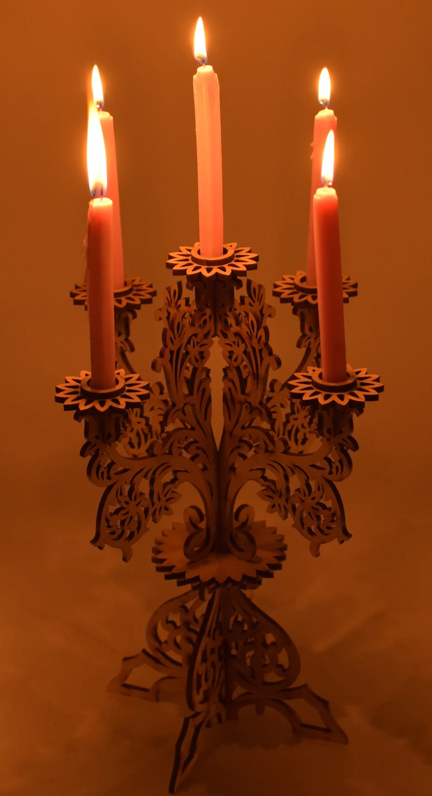 Handcrafted Wooden Diya & Candle Stand – Traditional Deepam Holder for Pooja, Home Décor, and Temple Decoration Attractive Sister