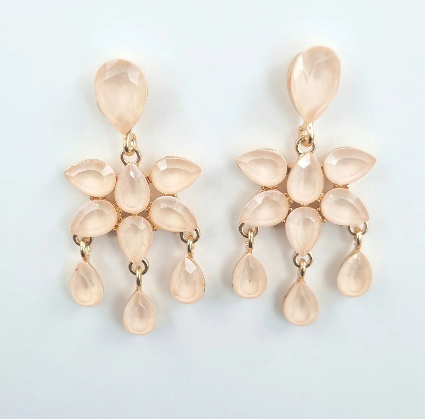 Dazzling Green Crystal Drop Earrings Attractive Sister