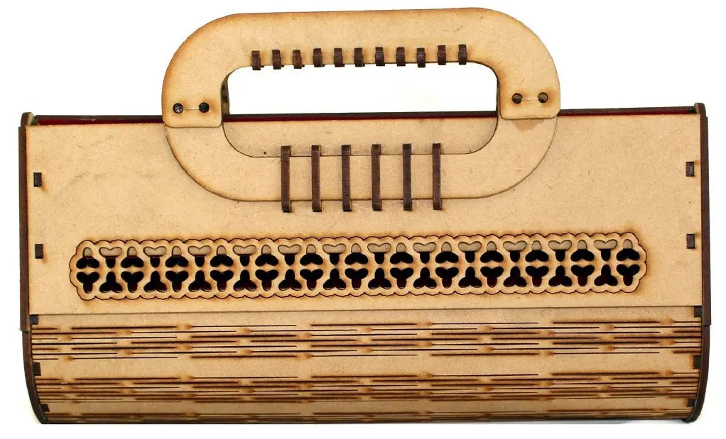 Elegant Wooden Laser-Cut Handbag Lightweight and eco-friendly Attractive Sister