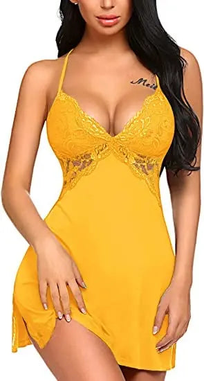 Women lingerie lace chemise sleepwear babydoll teddy lingerie Attractive Sister