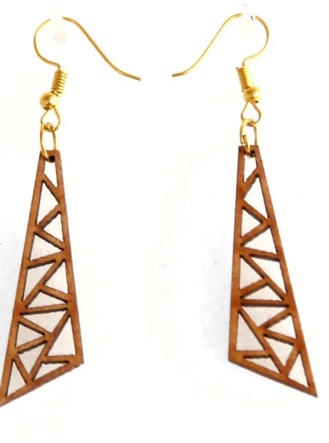 Nature-Inspired Wooden Earrings - Eco-Friendly Fashion Attractive Sister