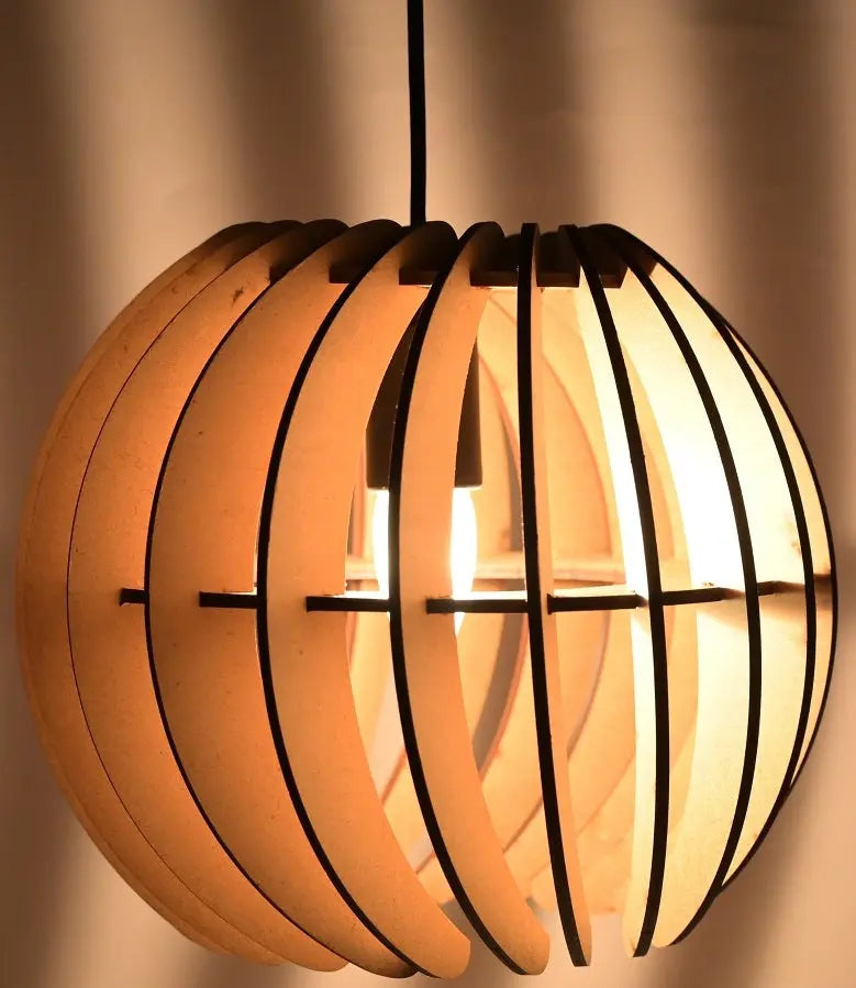 Handcrafted Wooden Nobi Hanging Light – Elegant 107 cm x 28 cm Wooden Pendant Lamp for Modern Home Decor, Dining Room, Kitchen, and Living Spaces Attractive Sister
