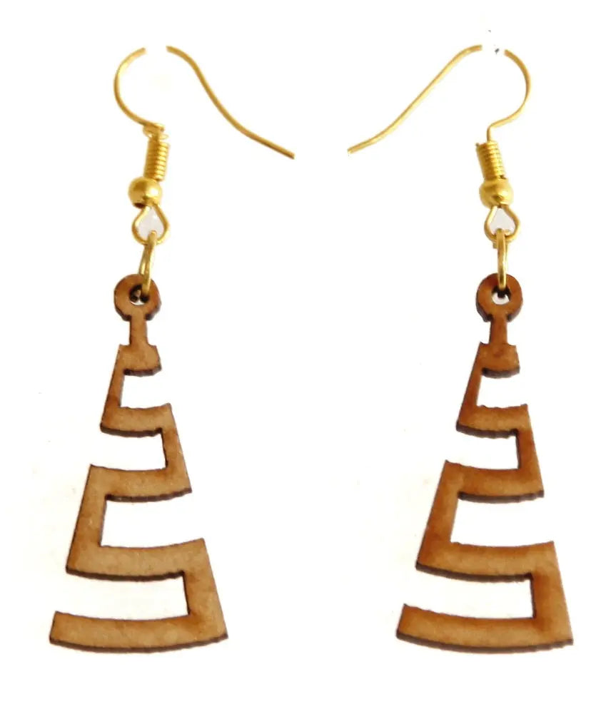 Handmade Wooden Earrings - Nature-Inspired and Unique Designs Attractive Sister