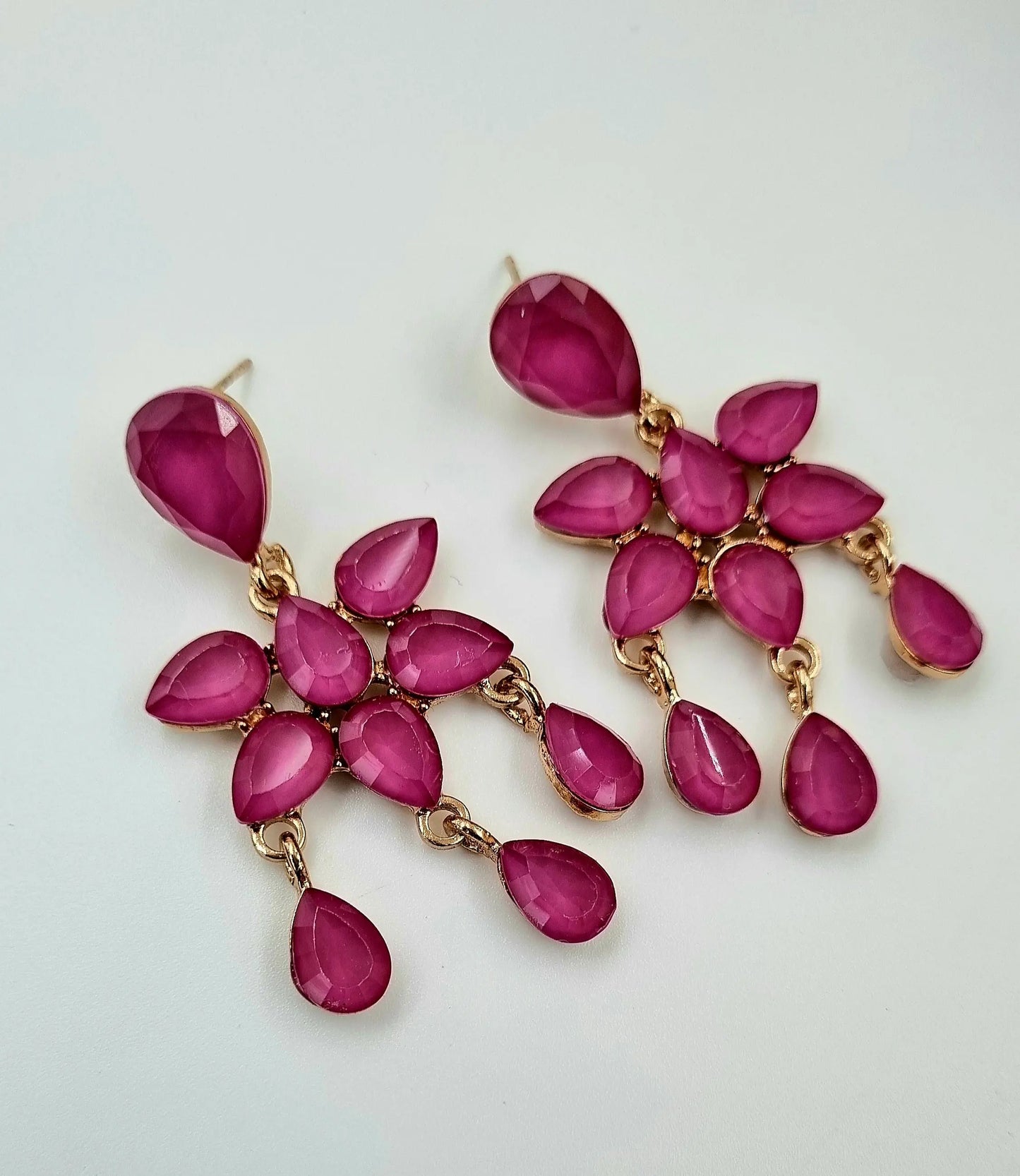 Dazzling Green Crystal Drop Earrings Attractive Sister