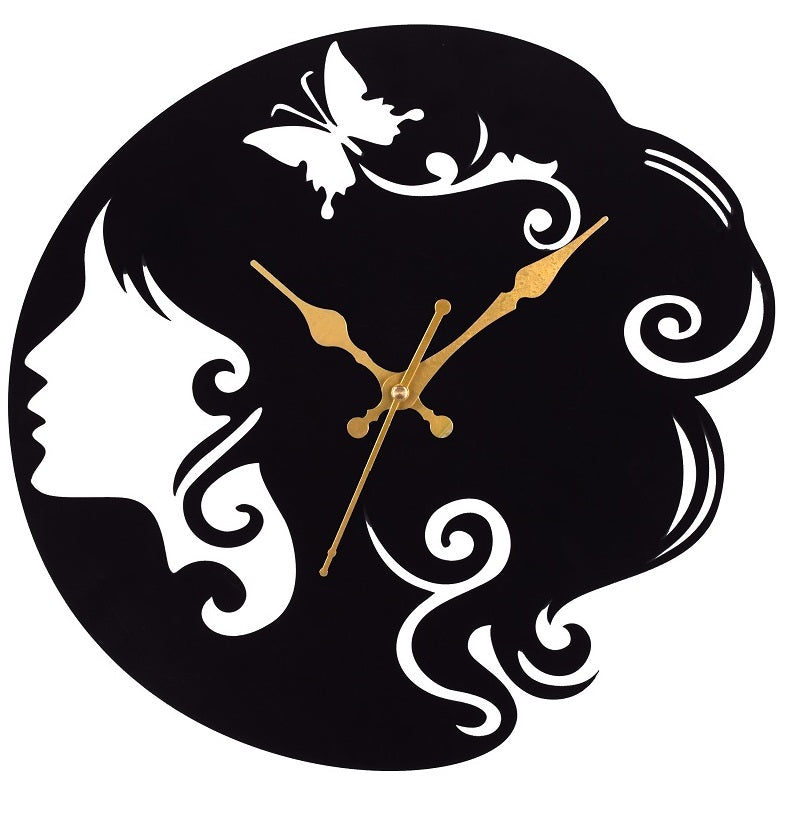 Designer Stylish Metal Wall Clock for Living Room, Bedroom, Office, Kitchen, Home and Hall, Fancy Big Size Modern Wall Watch for Home Décor Attractive Sister