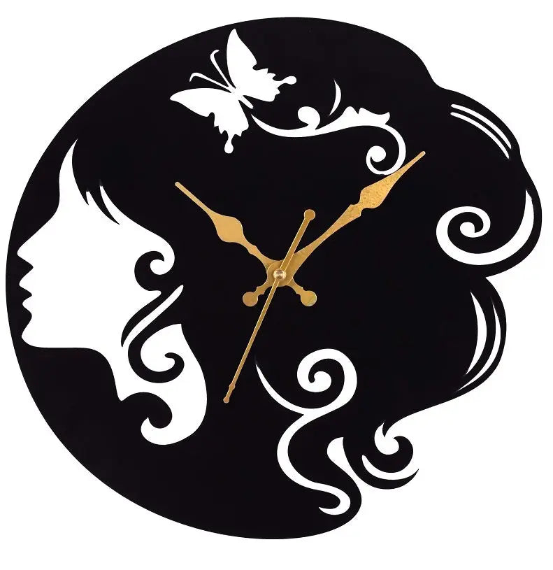 Designer Stylish Metal Wall Clock for Living Room, Bedroom, Office, Kitchen, Home and Hall, Fancy Big Size Modern Wall Watch for Home Décor Attractive Sister