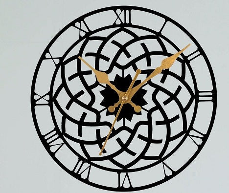 Elegant Precision: Designer Metal Wall Clock - Elevating Every Space with Style (DESIGN-13) Attractive Sister