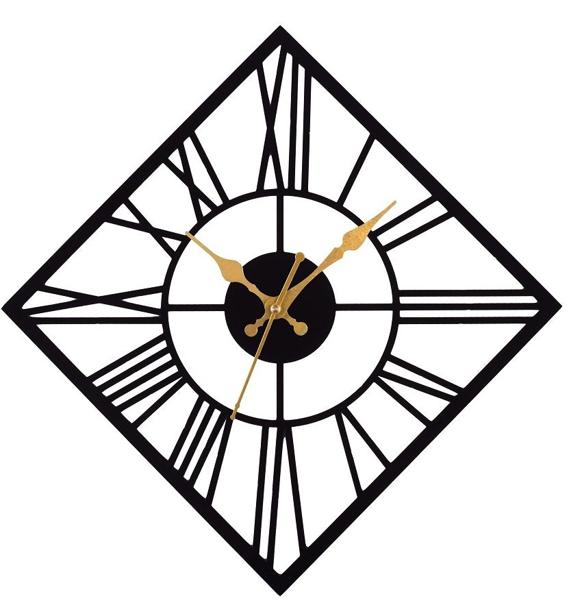 Designer Stylish Metal Wall Metal Metal Clock for Living Room, Bedroom, Office, Kitchen, Home and Hall, Fancy Big Size Modern Wall Watch for Home Décor by NKK-539 Attractive Sister