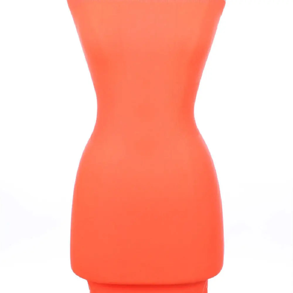 Elastic Evening Party Buttock Simple Bra Dress CJ
