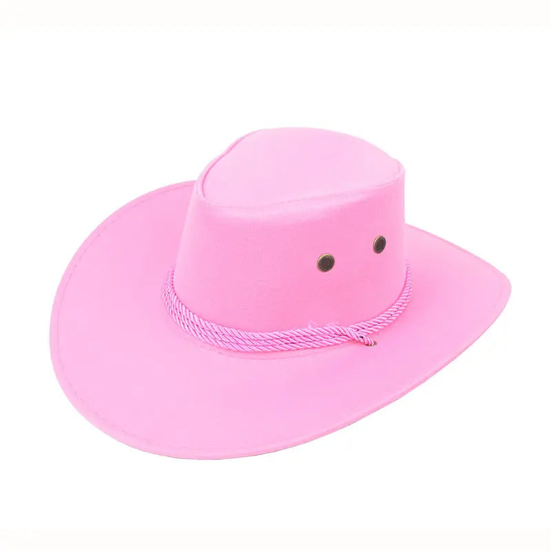 Cowboy Hat Spring And Summer Outdoor Sun Hat Men's Horse Riding Beach Hat CJ