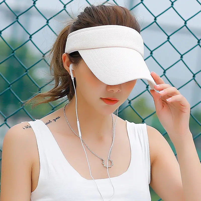 Sun Hat Visor Caps Summer Beach Sunhat Sport Headband Classic Cap Adjustable Sun Sports Visor Hat Baseball Cap CJ