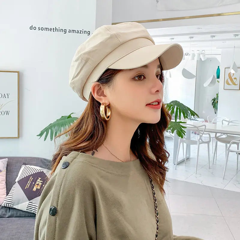 Thin Cotton And Linen Breathable Octagonal Cap Children CJ
